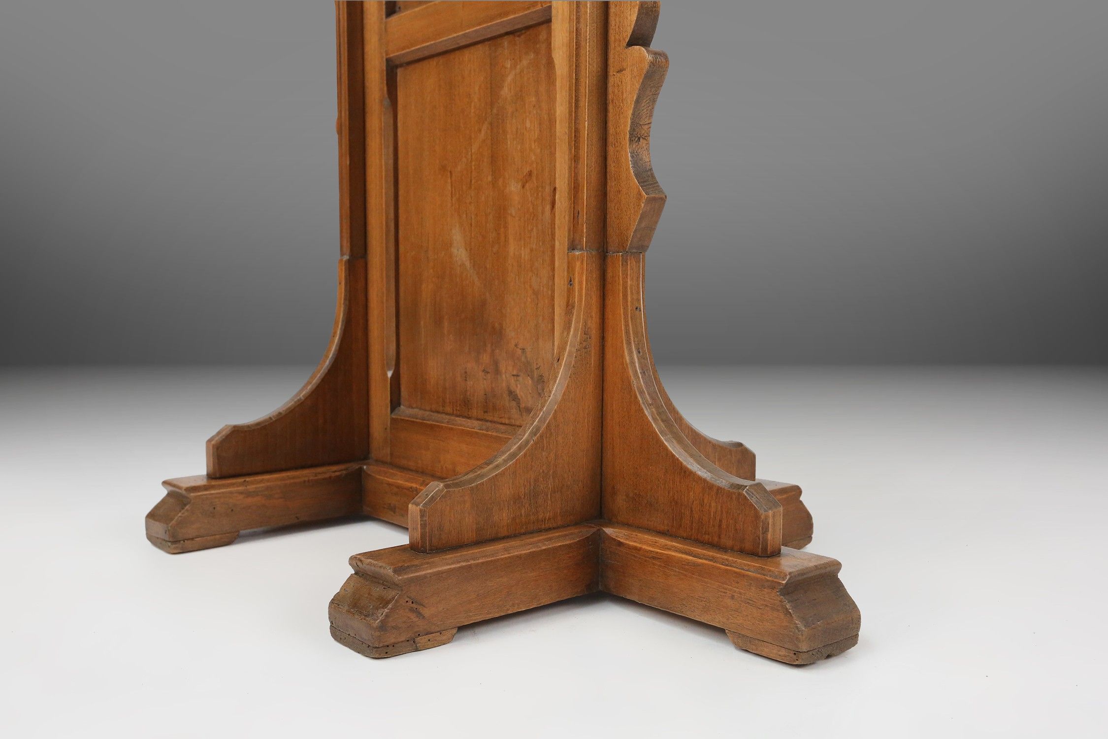 Church Console in solid wood, France ca. 1900thumbnail